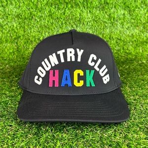 NEW G/FORE Country Club Hack Black Adjustable Snapback Golf Hat